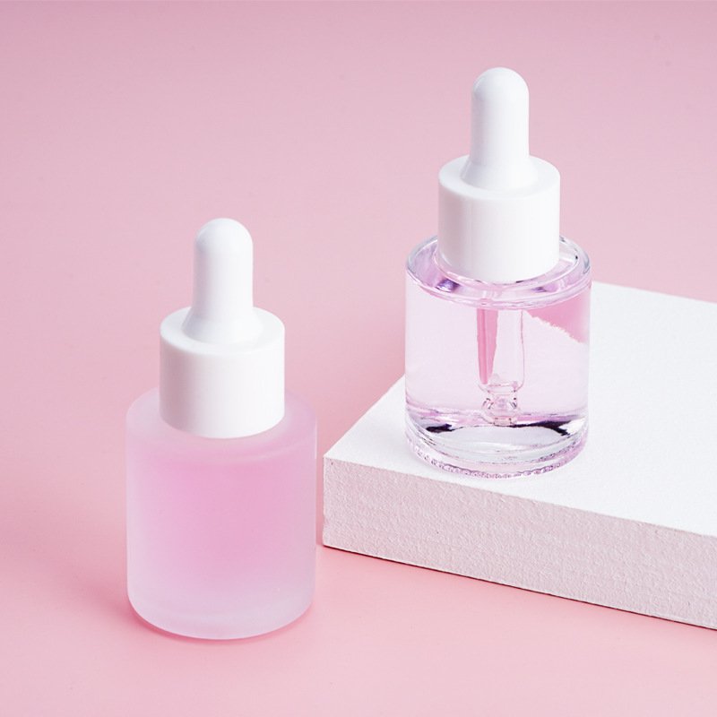 1ml 2ml 3ml 5ml frost cosmetic essential oil glass dropper bottle New Vial Glass Bottle with Dropper for Mini Serum Sample