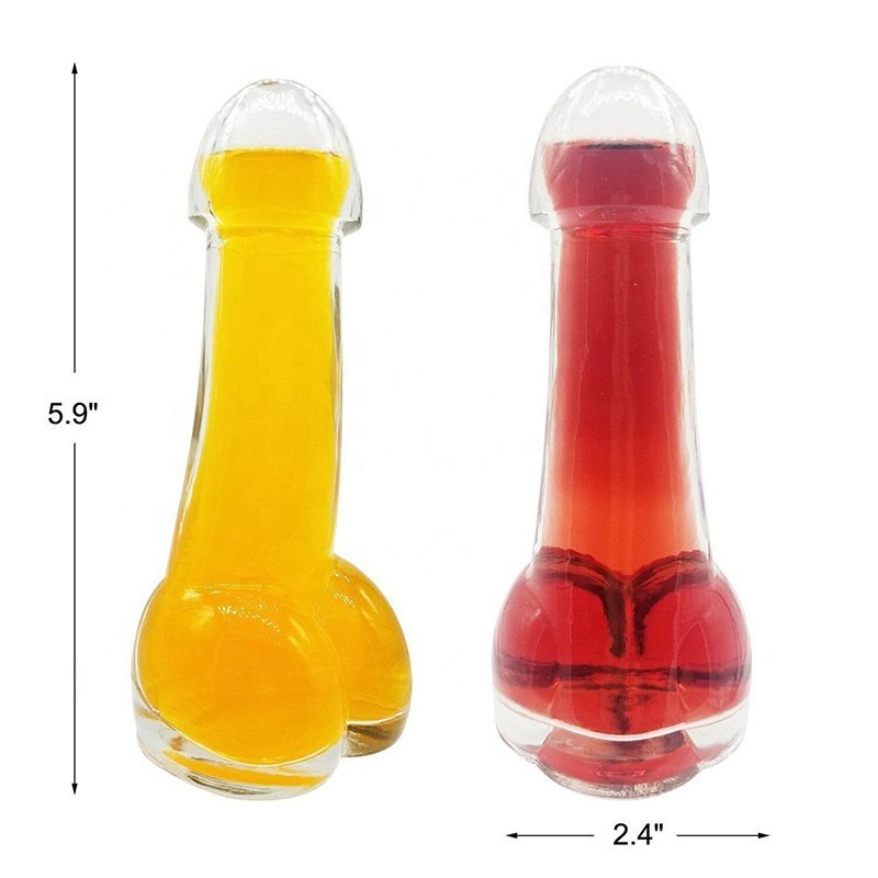 FACTORY PRICE Nightclub Wine Bar sexy Mojito Glass Cocktail Drinkding Dick Penis party Shape water bottle cup for party
