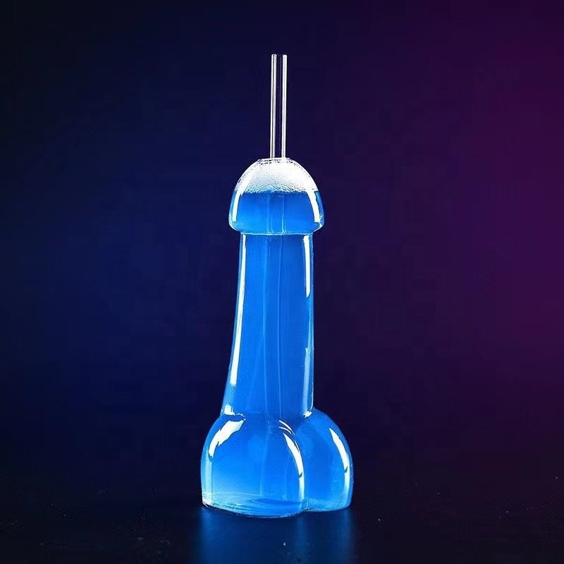 FACTORY PRICE Nightclub Wine Bar sexy Mojito Glass Cocktail Drinkding Dick Penis party Shape water bottle cup for party