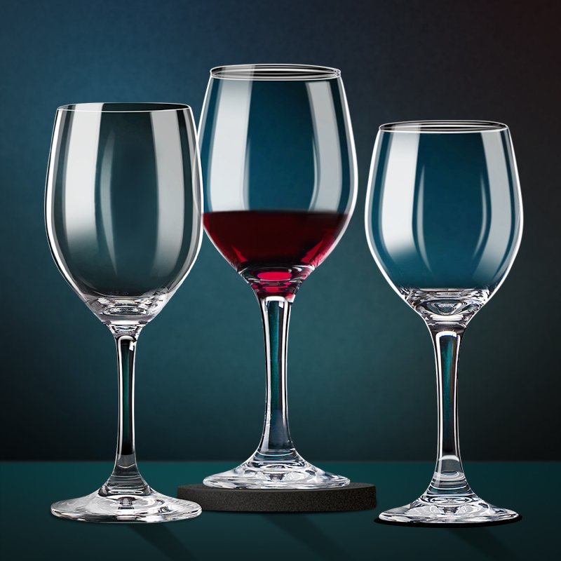 Hot Selling Long Stem Goblets Creative Crystal Champagne Glass Cups Slanted Red Wine Glasses