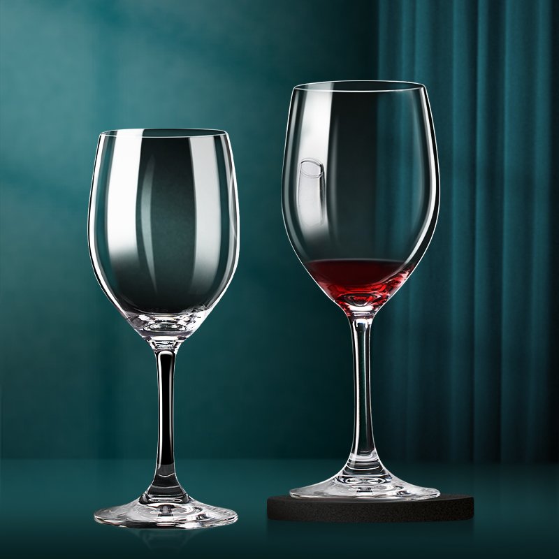 Hot Selling Long Stem Goblets Creative Crystal Champagne Glass Cups Slanted Red Wine Glasses