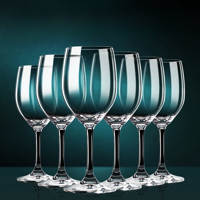 Hot Selling Long Stem Goblets Creative Crystal Champagne Glass Cups Slanted Red Wine Glasses