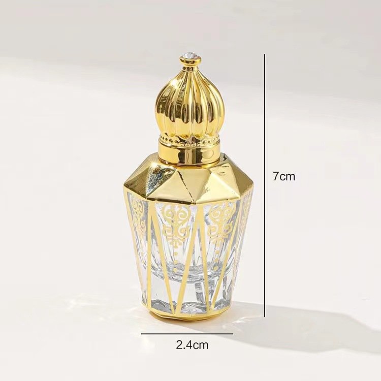 UV Electroplating Perfume Bottle 30ml Unique Glass Ball Design Sprayer Perfume Oil Bottle Glass Bottle