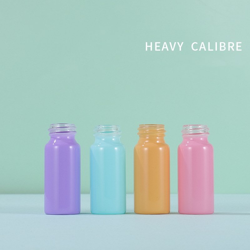 Portable Colorful Purple Pink Blue Yellow Blue Round 10ml Small Empty Glass Spray Cosmetic Bottles Sample Cosmetic Bottle