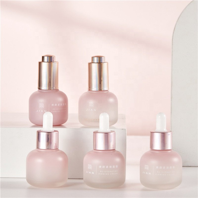 Essential oil glass dropper bottle Marbi In same series serum glass bottle skin care dropper packaging container supplier