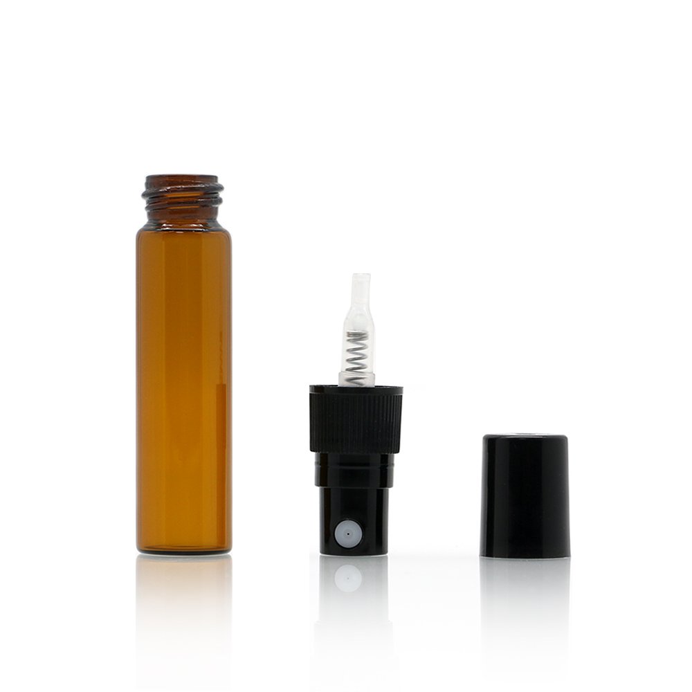 Wholesale custom luxury 1ml 2ml 3ml 5ml 7ml 10ml Clear Empty Round Shaped Glass Spray 10ml refillable atomizer perfume