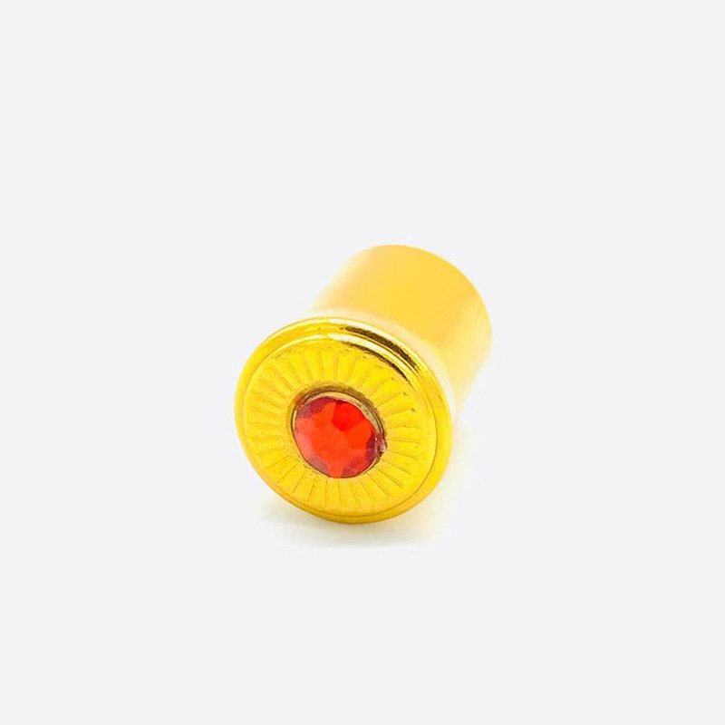 3ml Octagonal Perfume Essential Oil Glass Roll On Attar Bottle Clear With Golden Plated Cap pasted with colorful beads
