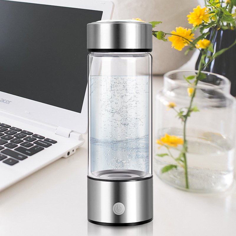 Generator Ionizer H2 Rich Cup Filter Glass Portable Hydrogen-Rich Alkaline Health Maker USB Hydrogen Water Bottle