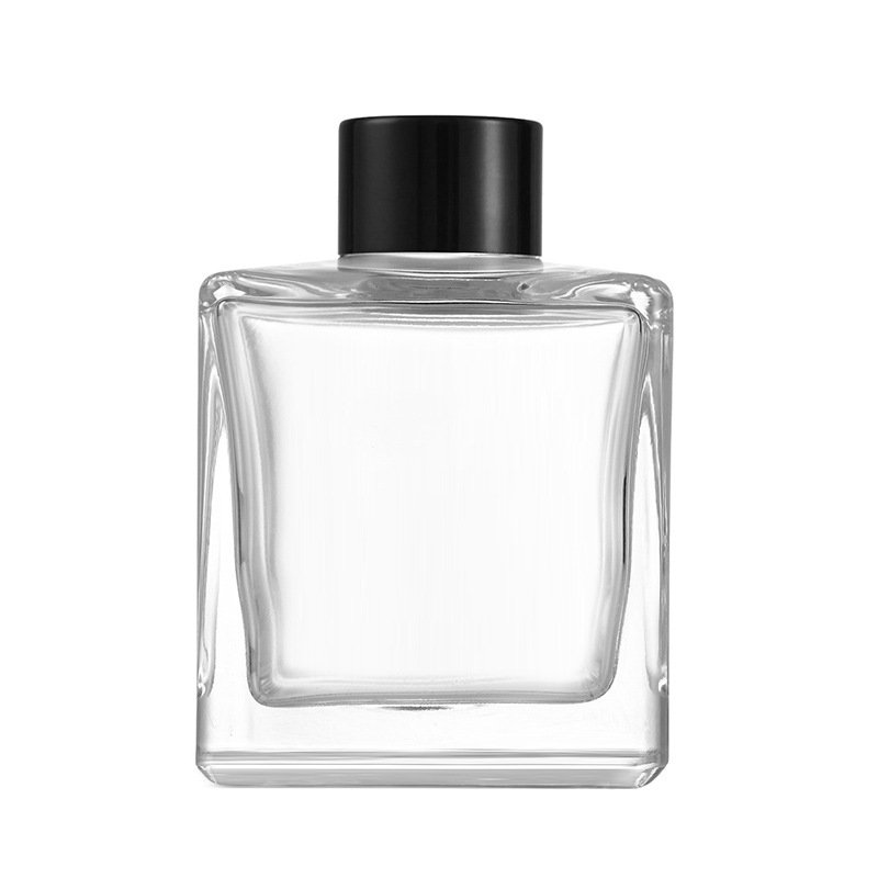 Gardenia Scent Decorative Modern Small Square Bottle Reed Diffuser For Home
