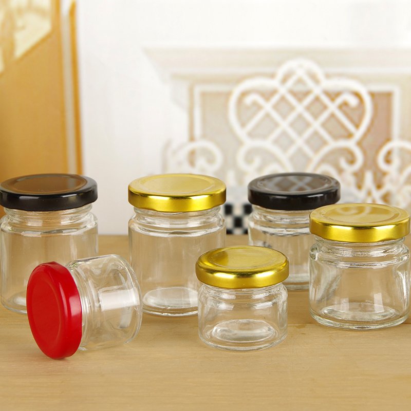 New Design Food Grade Empty Clear Round Bird Nest Bottle Glass Honey Jam Jar with Lid Camping Kitchen Minimalist Customized Logo