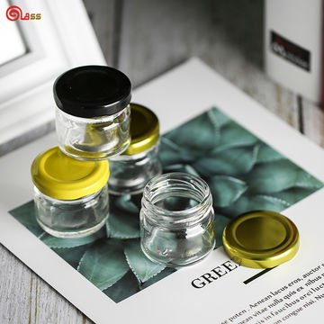 New Design Food Grade Empty Clear Round Bird Nest Bottle Glass Honey Jam Jar with Lid Camping Kitchen Minimalist Customized Logo