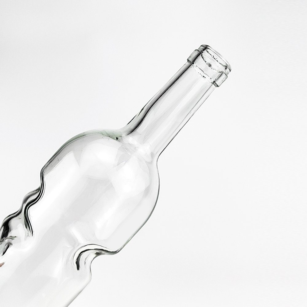 Angel's Hand Glass Wine Bottle Alcohol Bottle 750ml Liquor Drinking Spirit Glass Bottles