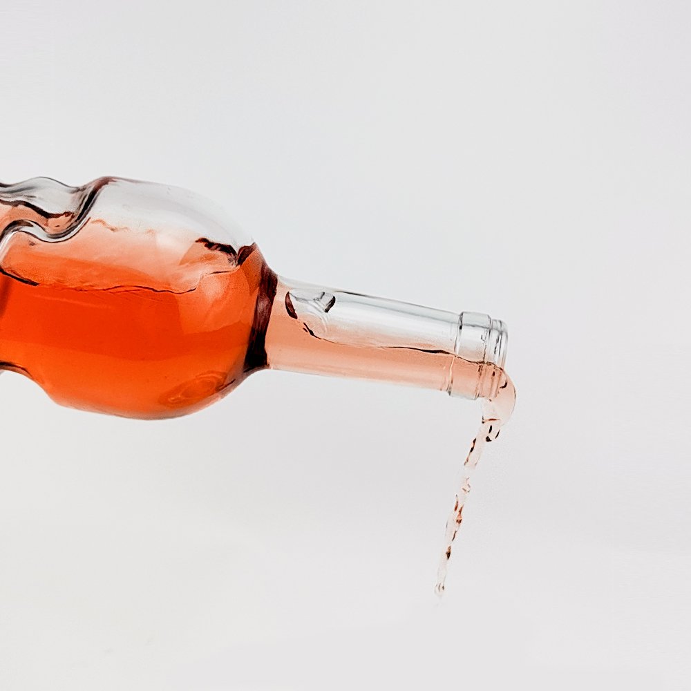 Angel's Hand Glass Wine Bottle Alcohol Bottle 750ml Liquor Drinking Spirit Glass Bottles