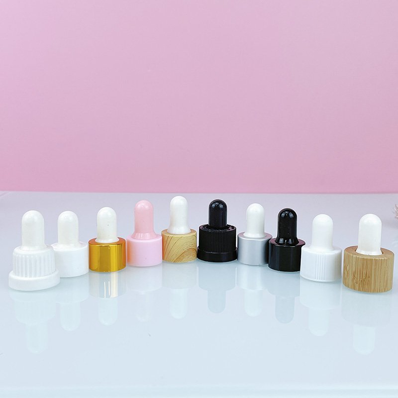 Customize 30ml colored essence oil macaron color hair oil serum dropper glass bottle 1oz for cosmetic packaging