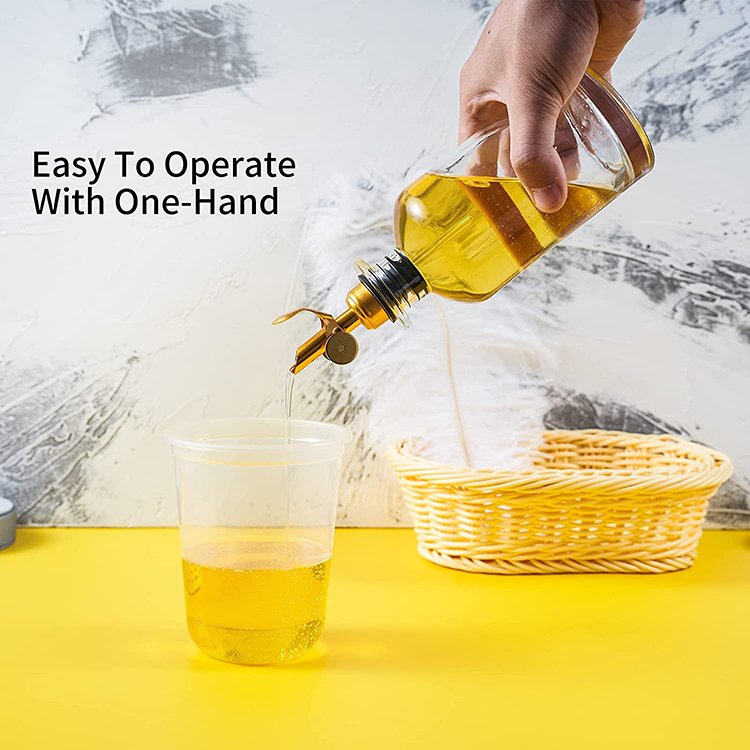 Online Hot Oil Vinegar Warm Syrup Bottle and Dispenser Coffee Syrup Dispenser Glass Bottle for Coffee Bar