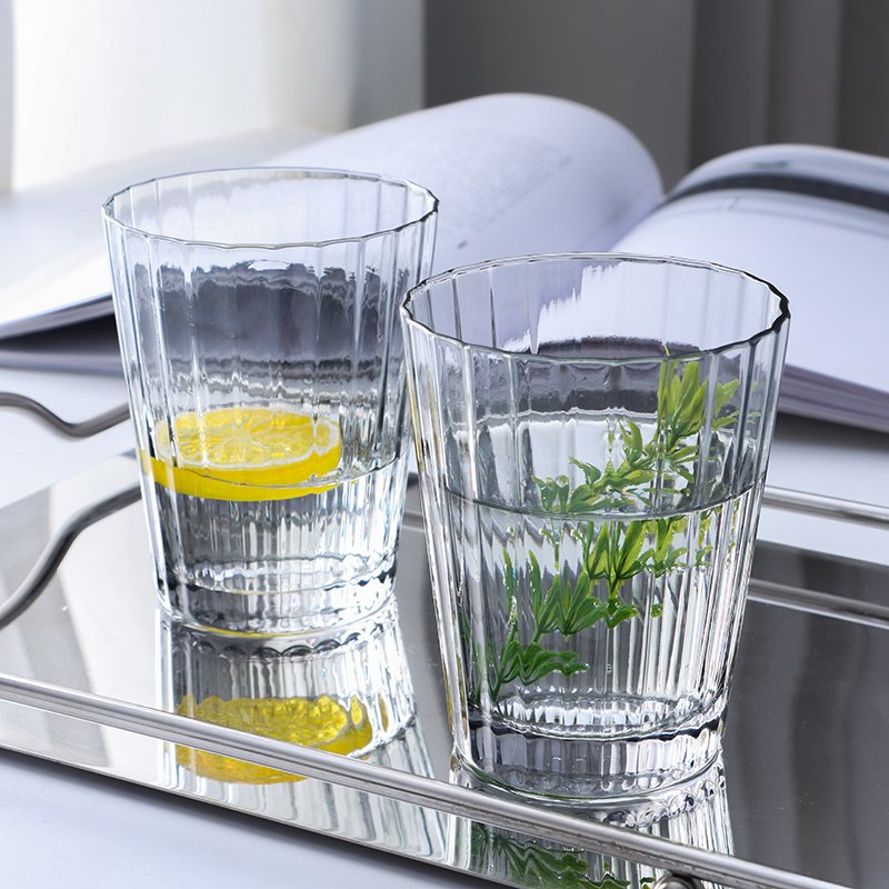 500ml New Design Stainless Glass Water Bottle Vintage Luxury water cup set