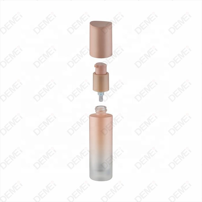 30Ml 1OZ Cosmetics Matte Pink Skin Care Products Cosmetics Liquid Foundation Glass Bottle Packaging