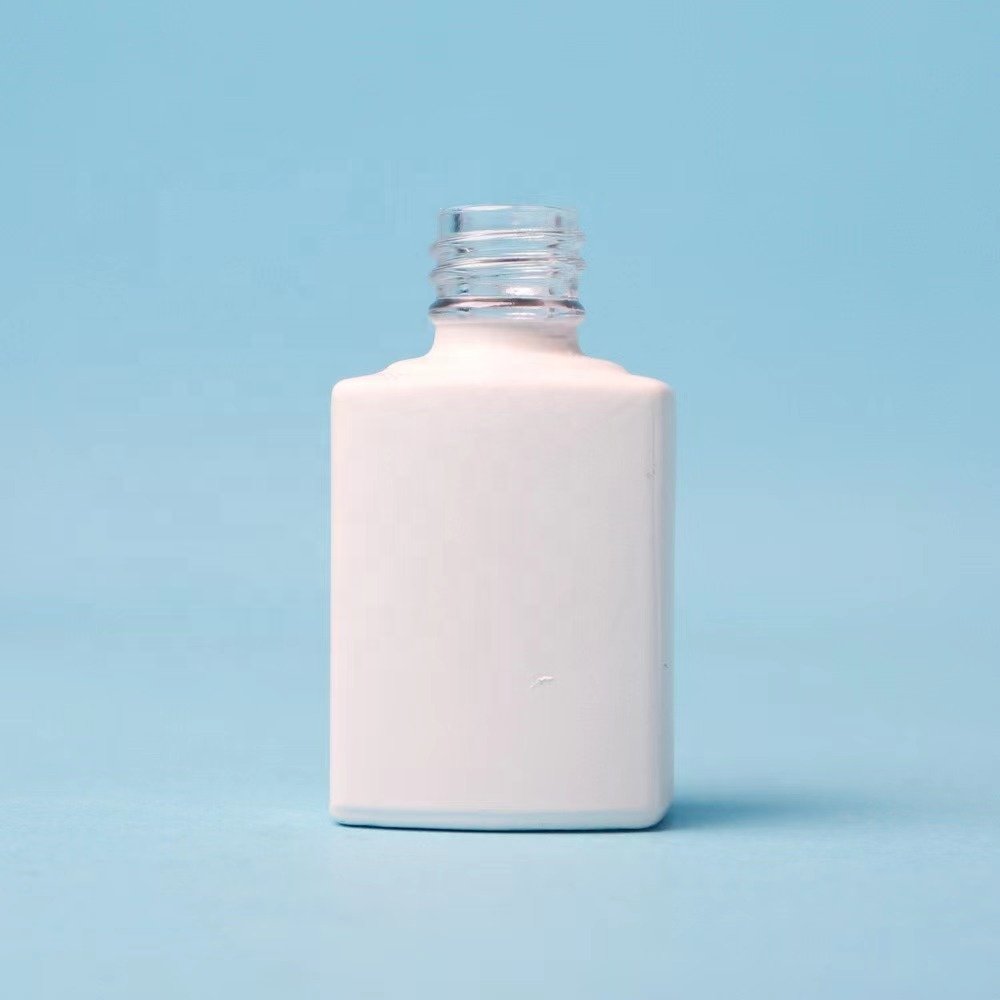Square 8ml Nail Polish Glass Bottle Colorful UV Nail Polish Bottle With Cap And Brush