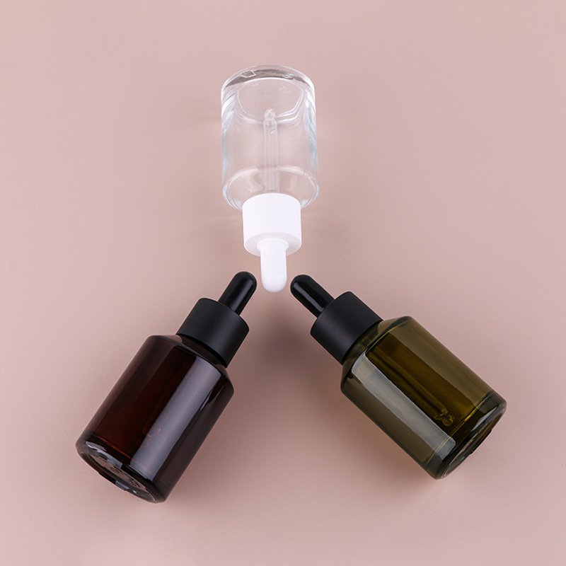 Custom Luxury 1oz 2oz 30ml 60ml Clear Glass Serum Dropper Essential Oil Glass Dropper Bottle