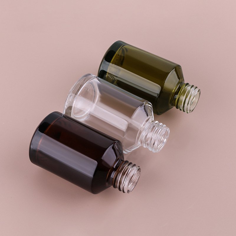 Custom Luxury 1oz 2oz 30ml 60ml Clear Glass Serum Dropper Essential Oil Glass Dropper Bottle