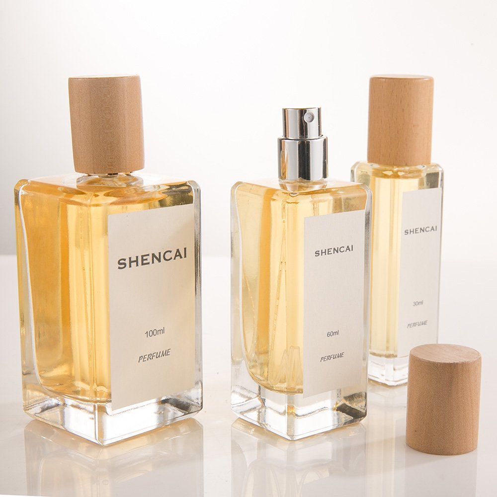 Custom 30ml 50ml 100ml Square Cube Empty Perfume Bottle Clear Glass Bottle With Spray Parfum Glass Bottle