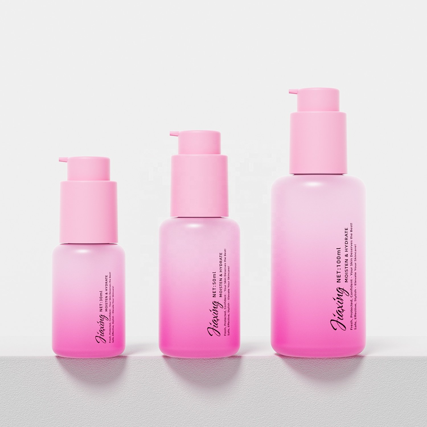 30ml 50ml 100ml amber empty glass lotion face oil bottle foundation packaging 1oz serum glass lotion bottle with pump
