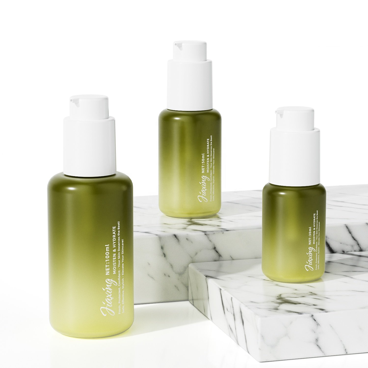 30ml 50ml 100ml amber empty glass lotion face oil bottle foundation packaging 1oz serum glass lotion bottle with pump