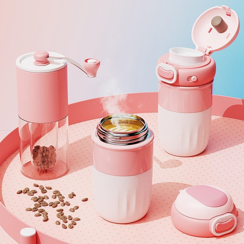 Cute Kids Cartoon 316 Stainless Steel Vacuum Thermos Insulated Coffee Mug Cup Dog Stainless Steel Water Bottle