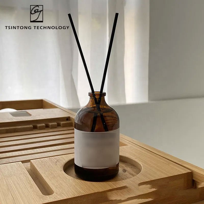 Manufactory 50ml 100ml Dark Brown Nordic Aromatherapy Reed Diffuser Perfume Glass Bottles With Cap For Home Decor