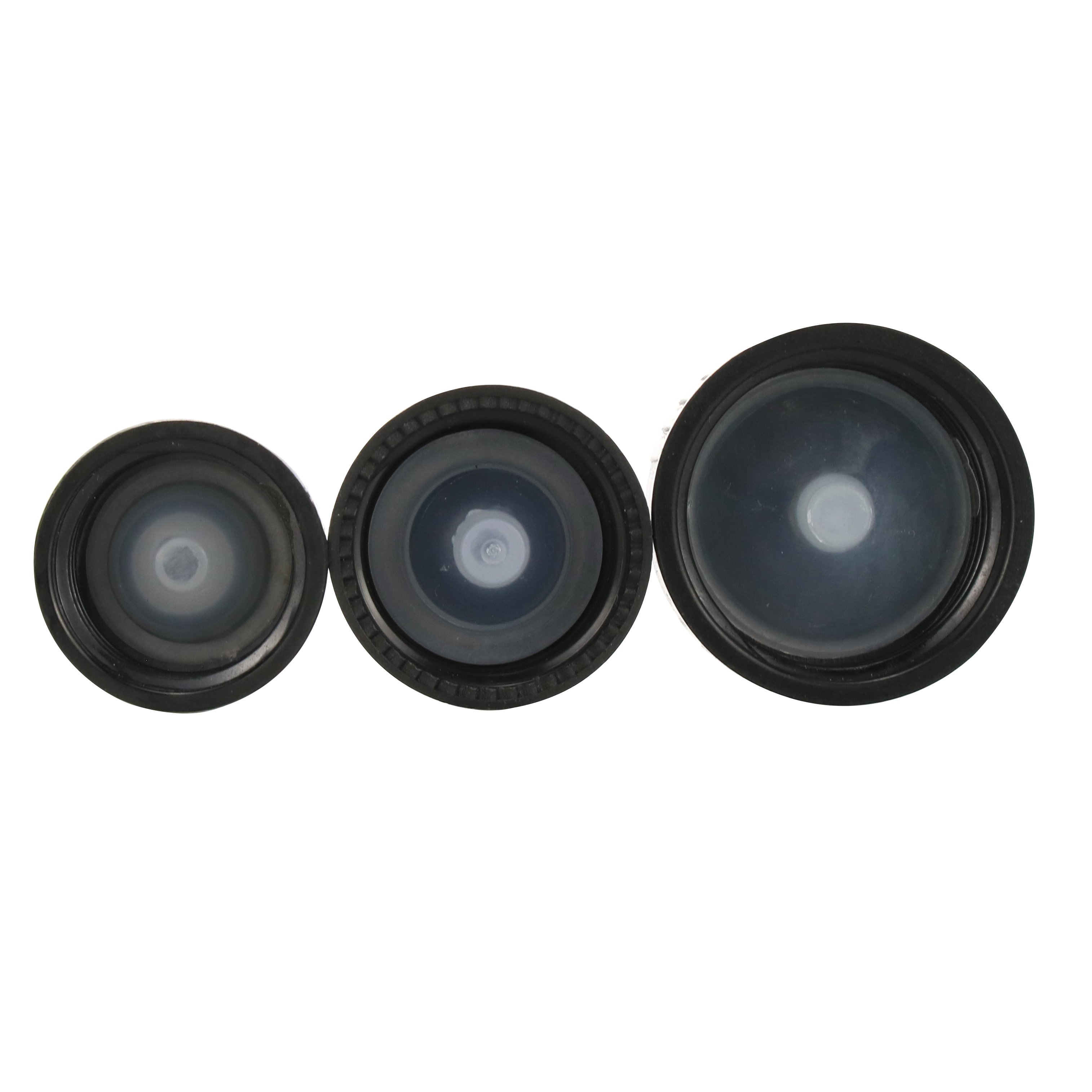 18/400 20/400 22/400 24/400 28/400 Black poly cone plastic cap bakelite screw cap with polycon liner for glass bottle