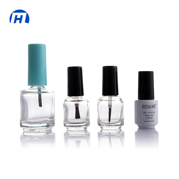 Custom 8ml Empty Fancy Custom Black UV Gel Packaging Nail Polish Bottle