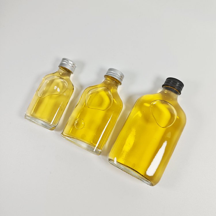 Flast glass flask 50ml 100ml 200ml Cold brew coffee liquor bottles glass bottles for alcoholic beverages