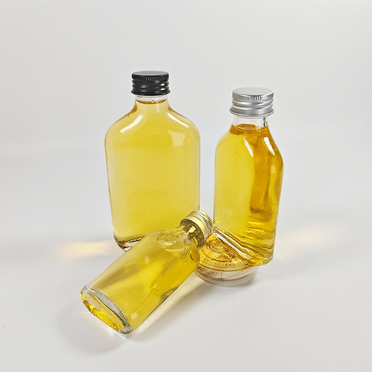 Flast glass flask 50ml 100ml 200ml Cold brew coffee liquor bottles glass bottles for alcoholic beverages