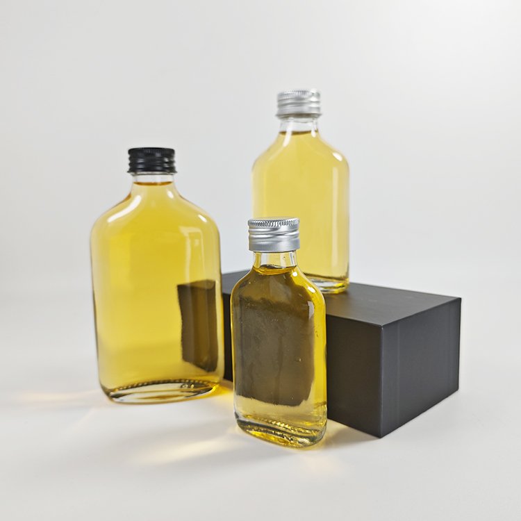 Flast glass flask 50ml 100ml 200ml Cold brew coffee liquor bottles glass bottles for alcoholic beverages