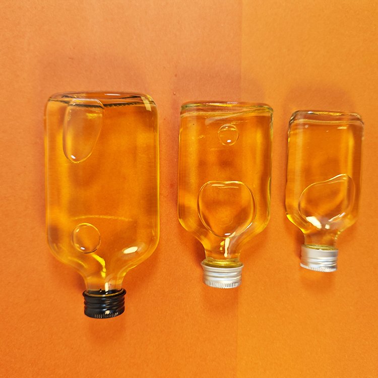 Flast glass flask 50ml 100ml 200ml Cold brew coffee liquor bottles glass bottles for alcoholic beverages