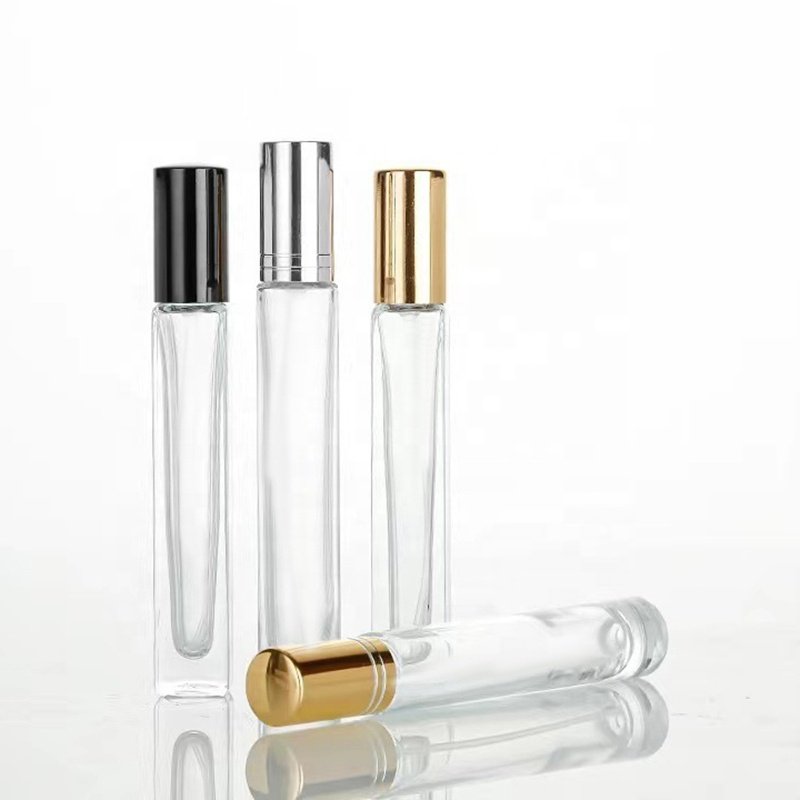 High Quality Thick Bottom Roll On Glass Bottle 10ml Clear Round Roll On Perfume Bottle Glass (NRB05)