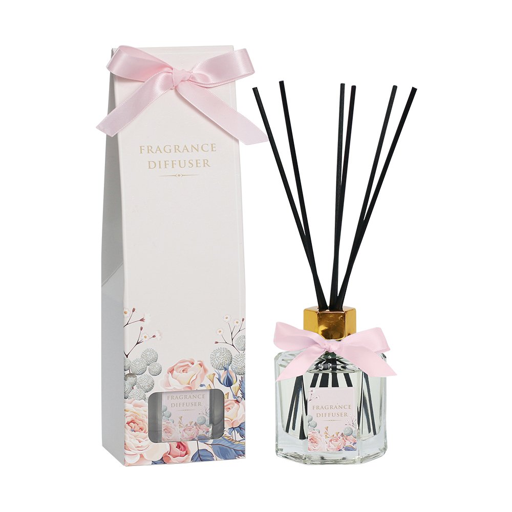 100ml Home Fragrance Air Freshener essential oil Reed Diffuser Glass Bottle Liquid Refills Aroma Gift with Stickss OEM Customize