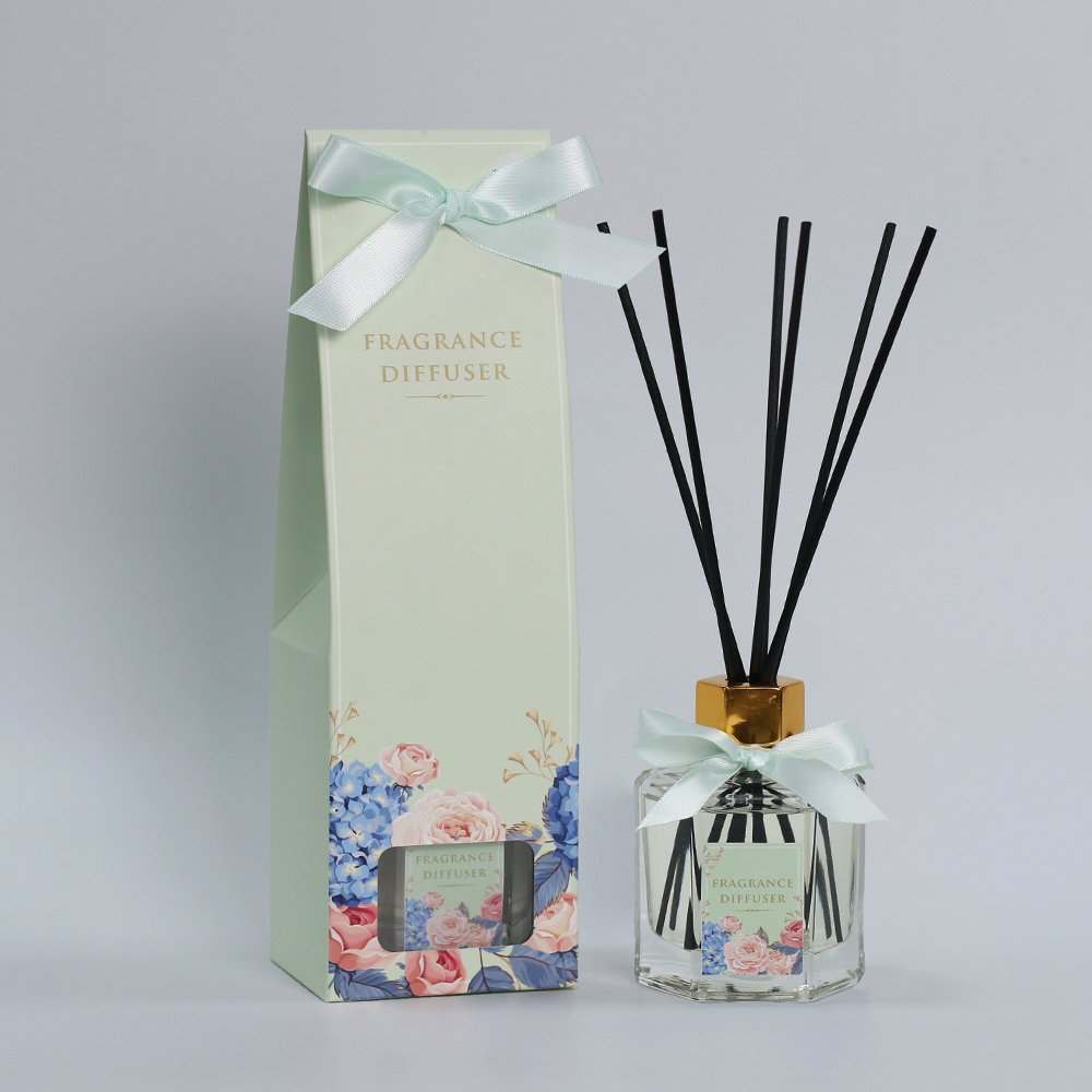 100ml Home Fragrance Air Freshener essential oil Reed Diffuser Glass Bottle Liquid Refills Aroma Gift with Stickss OEM Customize