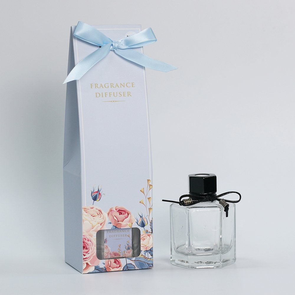 100ml Home Fragrance Air Freshener essential oil Reed Diffuser Glass Bottle Liquid Refills Aroma Gift with Stickss OEM Customize