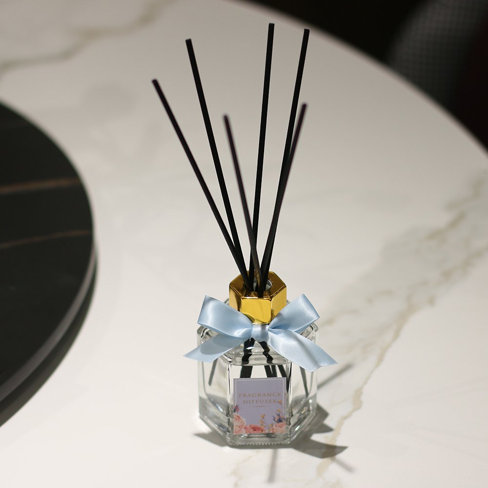100ml Home Fragrance Air Freshener essential oil Reed Diffuser Glass Bottle Liquid Refills Aroma Gift with Stickss OEM Customize