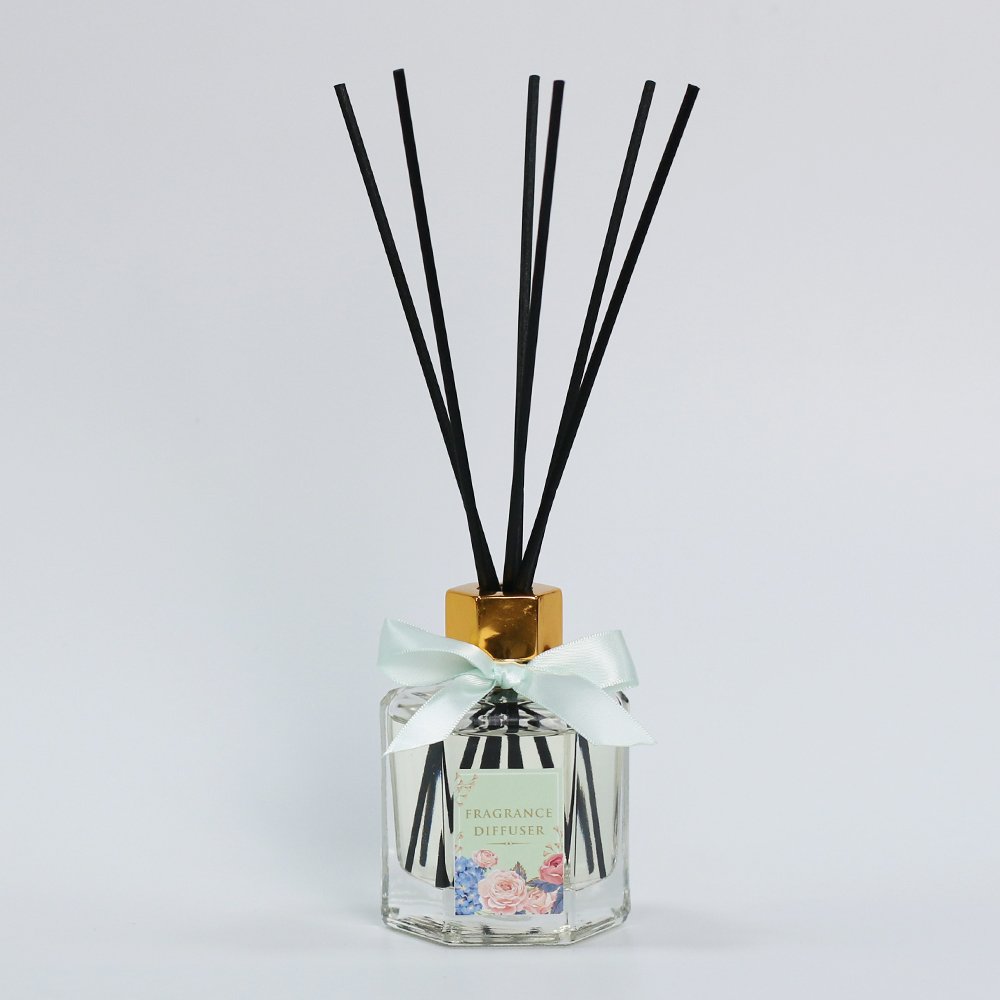 100ml Home Fragrance Air Freshener essential oil Reed Diffuser Glass Bottle Liquid Refills Aroma Gift with Stickss OEM Customize