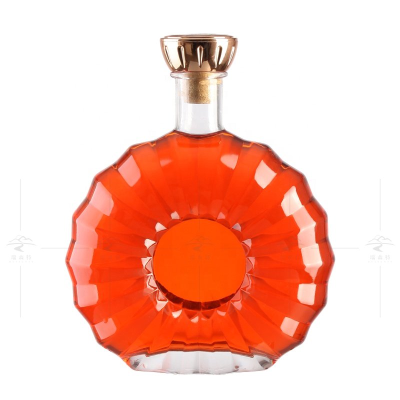 best selling super flint cork sealing 700 ml xo brandy vodka bottle spirits glass bottle