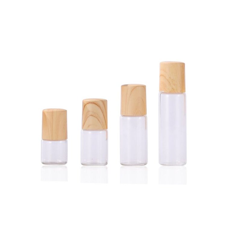 Custom perfume roll on glass bottle for small empty perfume bottles with cosmetic face serum empty bottle