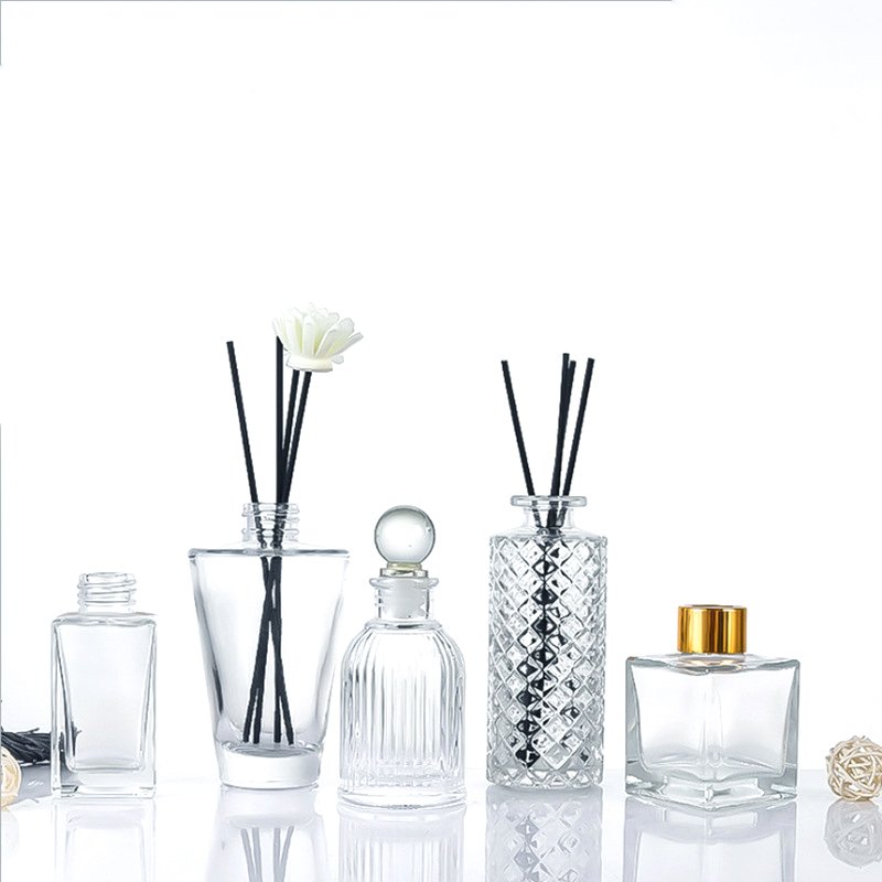 Wholesale Clear Empty Glass Essential Oil Aromatherapy Aroma Diffuser Bottle with stick