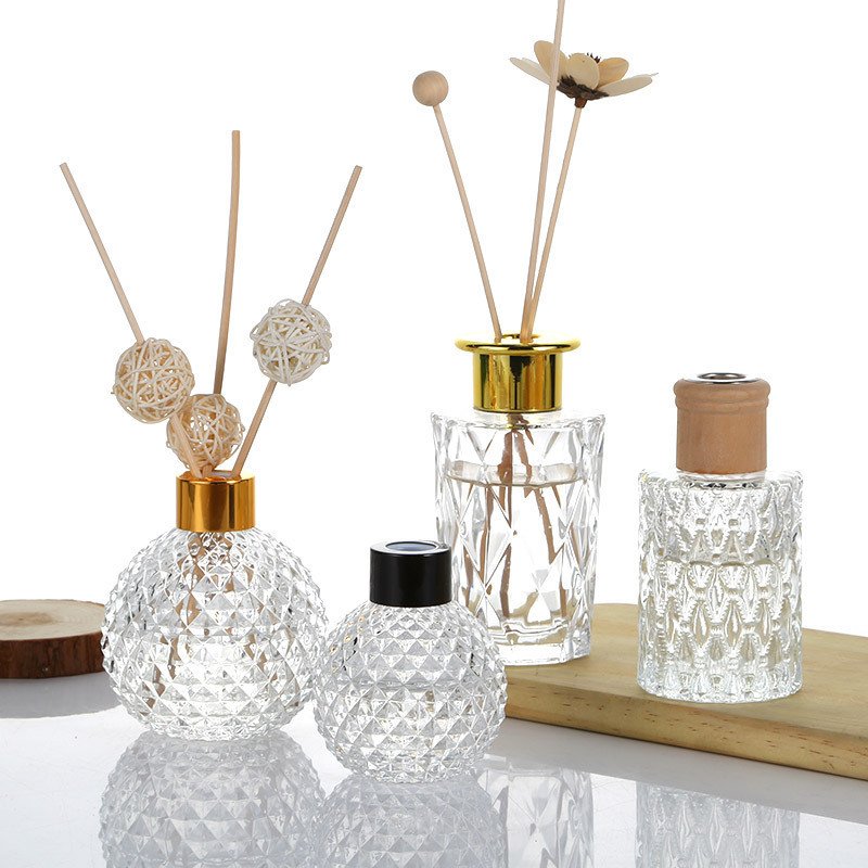 Wholesale Clear Empty Glass Essential Oil Aromatherapy Aroma Diffuser Bottle with stick