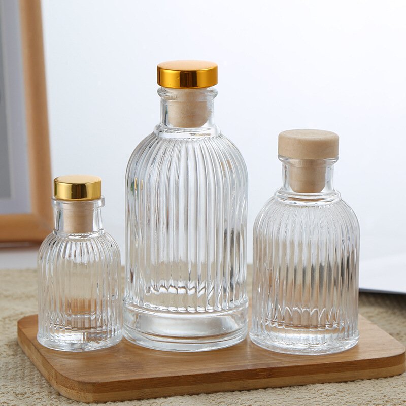 Wholesale Clear Empty Glass Essential Oil Aromatherapy Aroma Diffuser Bottle with stick