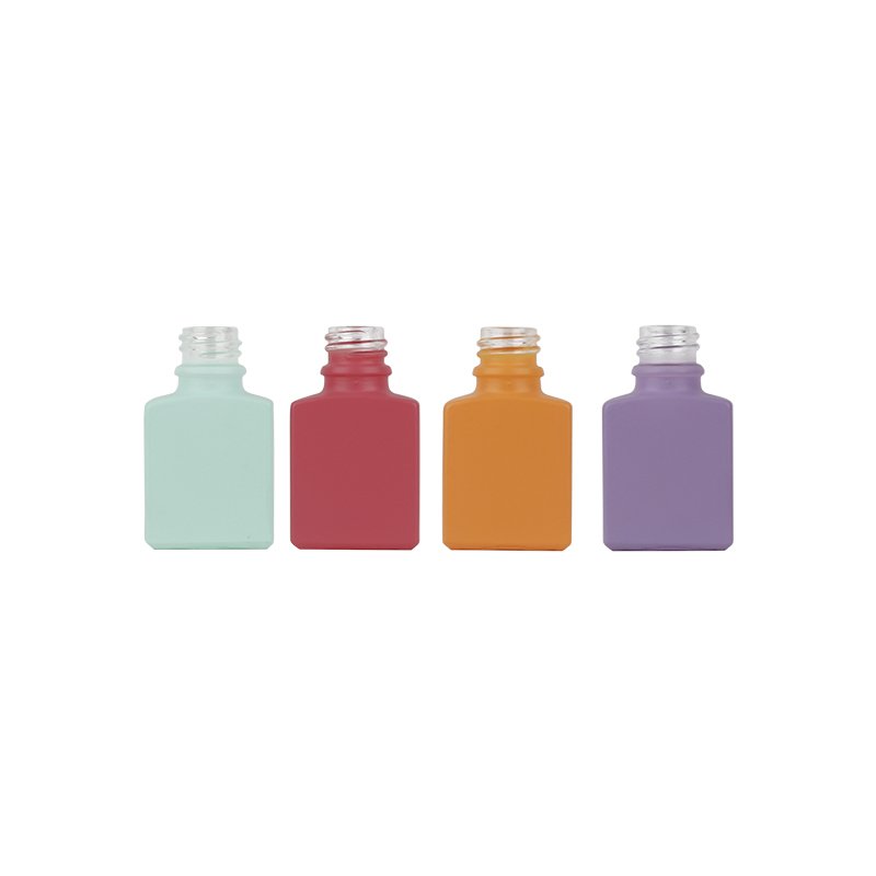 15ml 30ml 50ml Macarone Flat Square Essential Oil Bottle Perfumes Dispensed Glass Bottle with White Dropper Cosmetic Carton
