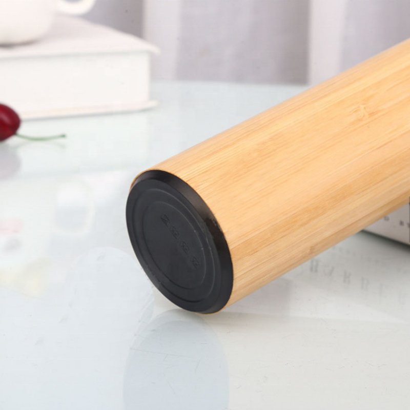 BPA-Free Drinking Insulated Borosilicate Glass Water Bottle With Bamboo Lids Bamboo Sleeve Glass Water Bottle