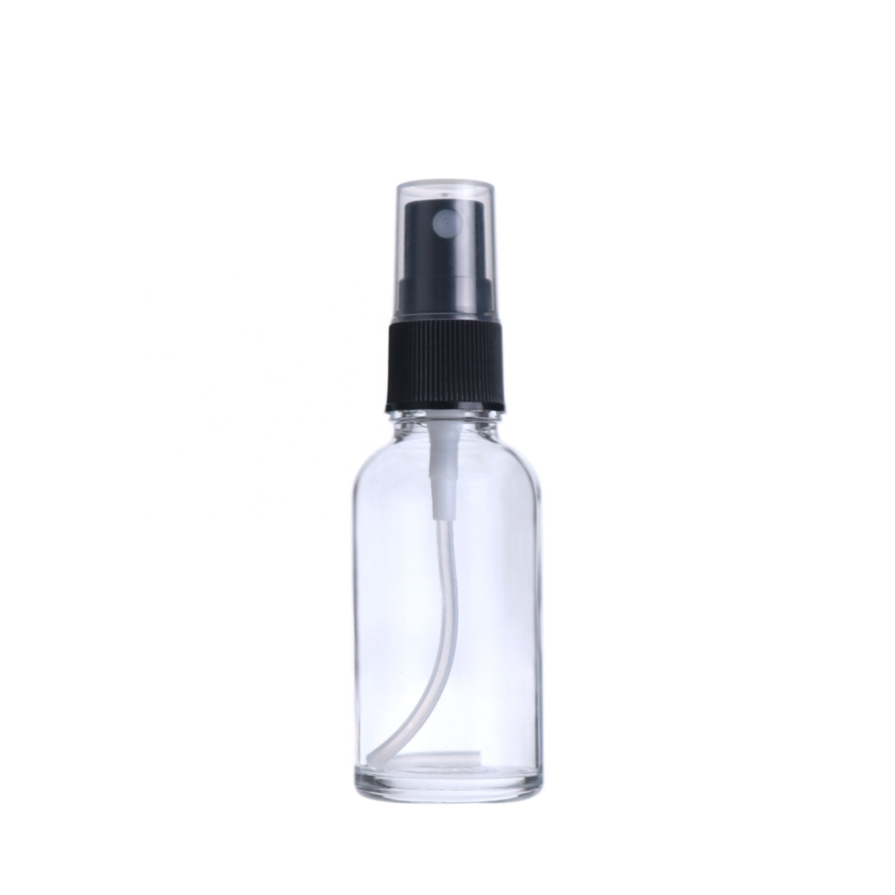 Super September 5ml 10ml 20ml 30ml 50ml 60ml 100ml 120ml clear refillable atomizer spray perfume glass round boston pump bottle