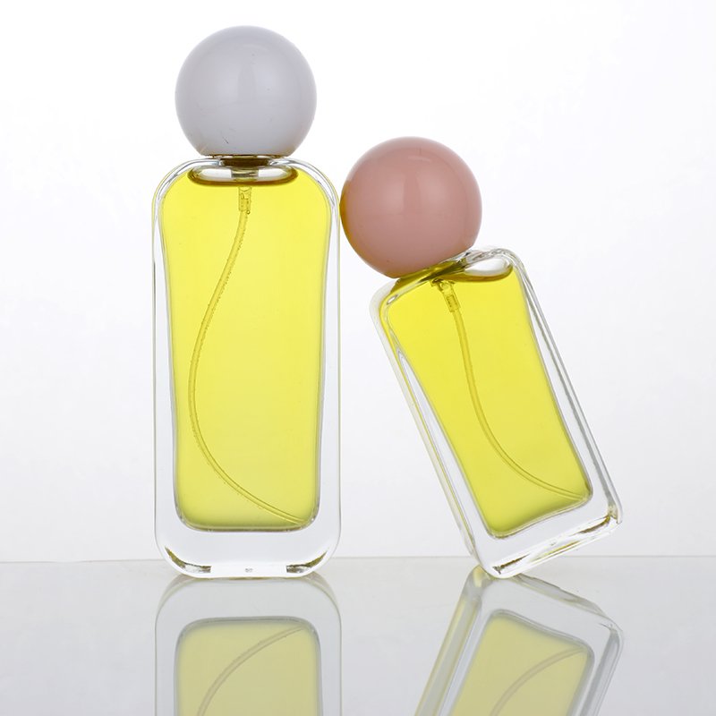 Have Stock Spray Perfume Bottle 30ml 50ml Clear Glass Perfume Bottle with Pump Spray Cap